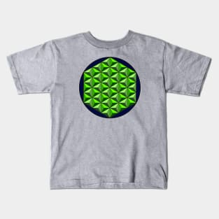 Green Triangles 2 Kids T-Shirt